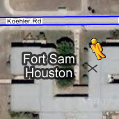 Google Street View : Fort Sam Houston supprimé.