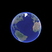 Changement climatique sur Google Earth