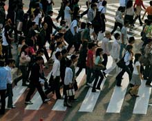 Foule au Japon