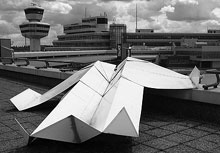 L'avion de l'aéroport de Tegel, Berlin, Allemagne.