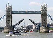 Tower bridge ouvert