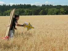 Tracé du crop circle