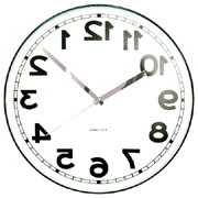 Horloge à l'envers