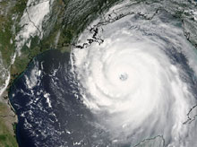 Image satellite de l'ouragan Katrina